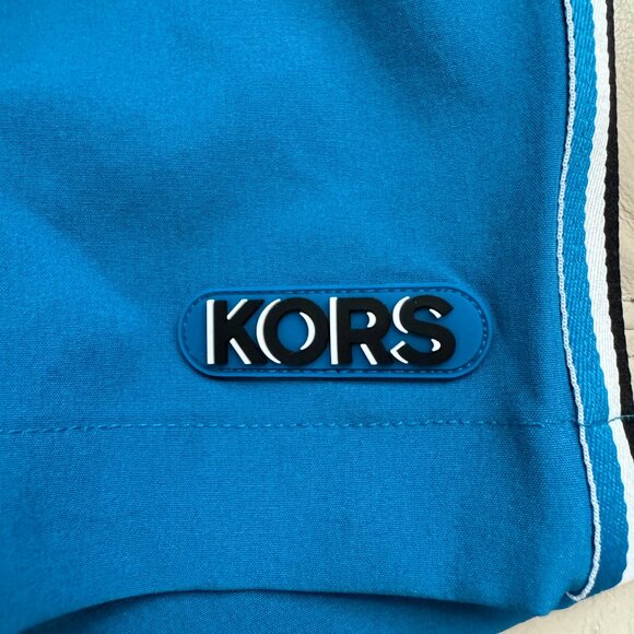 MICHAEL KORS Men's Striped Woven Swim Trunks Holiday CS4700A2RY SALE!!! NEW with - Picture 4 of 4